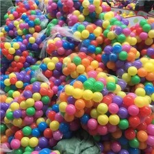 100PCS Ocean Pit Balls Baby Kids Colourful Plastic Balls Swim Bath Play Pool Toy