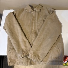 American Eagle Jacket Men Medium Beige Sherpa...