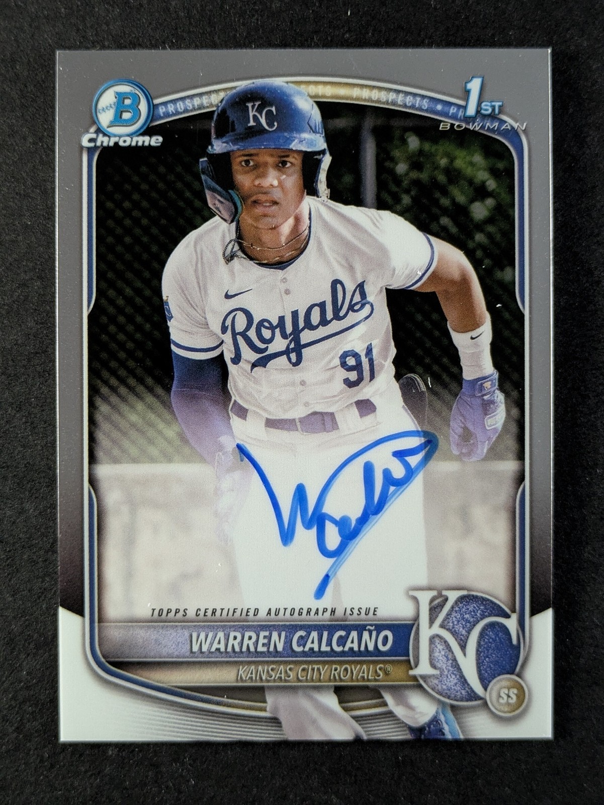 2025 Bowman Chrome WARREN CALCANO 1st Bowman On Card Auto Prospect #CPA-WC