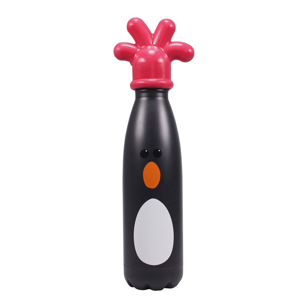 Botella de agua Wallace an Gromit plumas McGraw Penguin doble pared metal