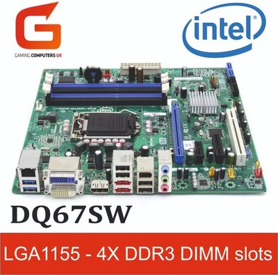 Intel DQ67SW G12527-309 Micro-ATX Board 4x DDR3 DIMM 1066 MHz & 1333 MHz LGA1155