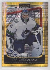2021-22 O-Pee-Chee Platinum Seismic Gold 37/50 Thatcher Demko #64 0b02