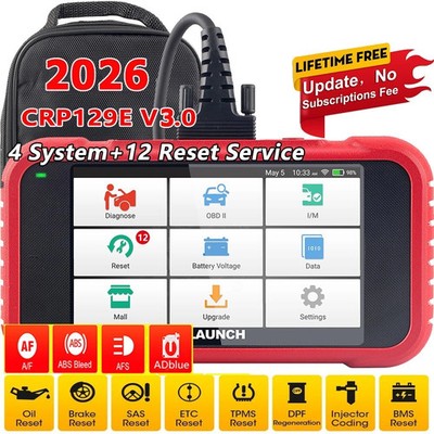 2026 LAUNCH CRP129E V3.0 Car Diagnostic Tools OBD2 Scanner ABS SRS SAS TPMS EPB