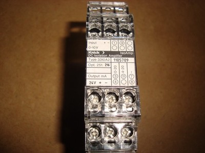 Knick 3310 A2 251.216 - DC Isolation Amplifier PLC 24VDC 0-10V -