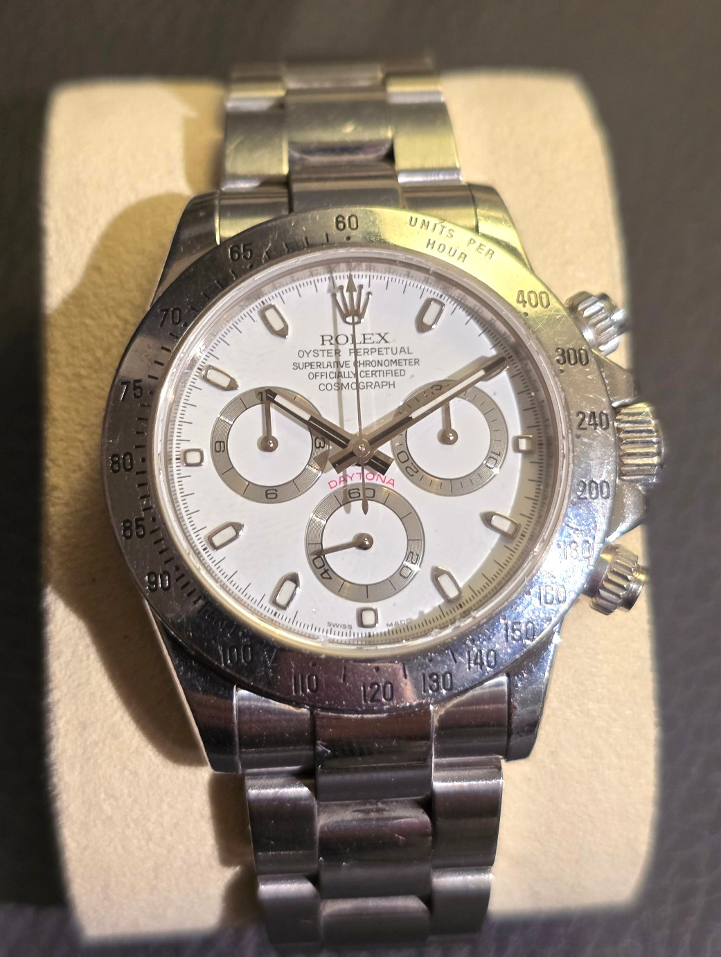 Rolex Daytona Cosmograph White Dial Watch 116520