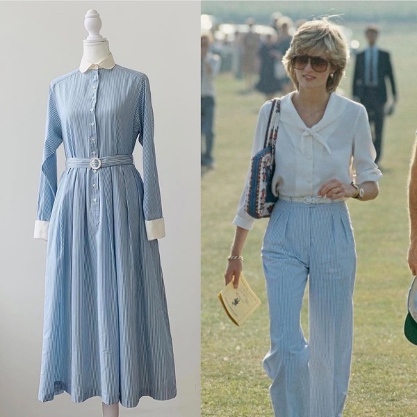 Designer Seidenkleid Vintage - ASO Prinzessin Diana