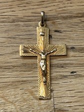 14k gold cross pendant