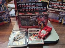Sideswipe w BOX 90   Complete 1984 Vintage Hasbro G1 Transformers Action Figure