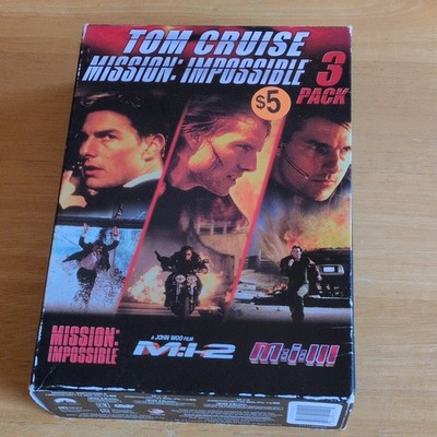 Mission: Impossible 3-Movie DVD Collection   Tom Cruise   Good Condition