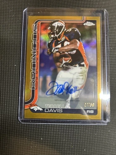 2025 Topps Chrome Terrell Davis Gold Refractor (RAW)