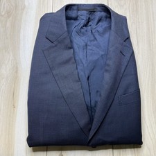 Ermenegildo Zegna Soft Navy Blue Wool Sport Coat Blazer Men s Size 44R