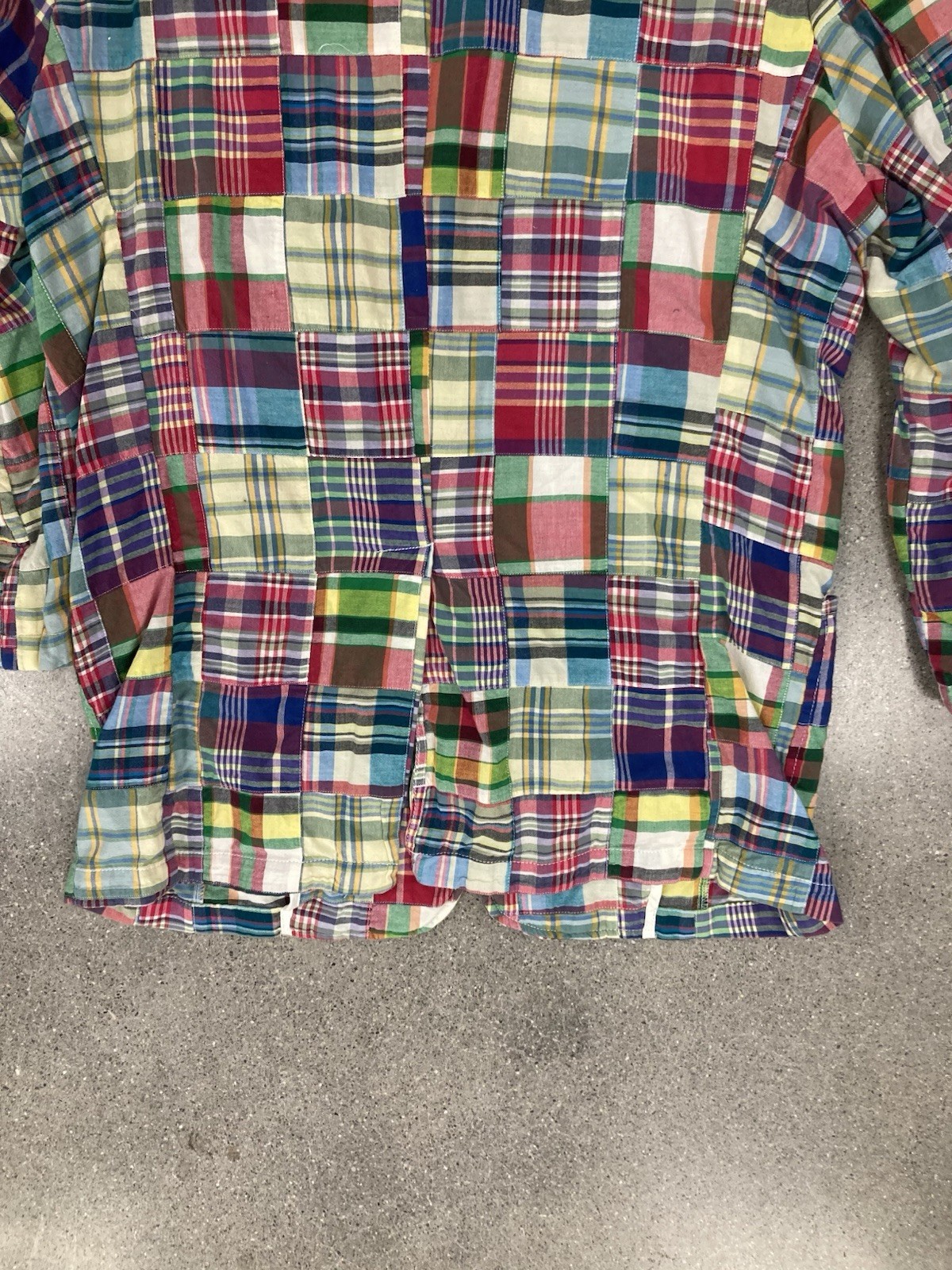 Daniel Cremieux Madras Plaid Patchwork  Cotton Ja… - image 4