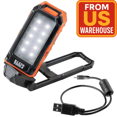 Klԑin 56403 Rechargeable Work Light   460 Lumen, USB Charging, 360° Head