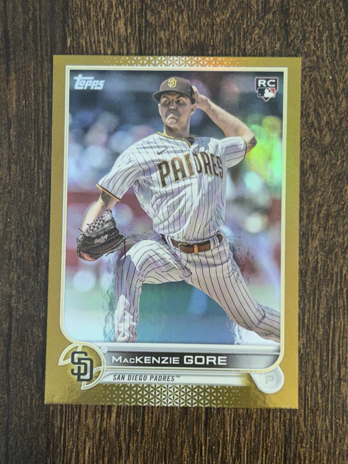 MACKENZIE GORE -RC - GOLD FOIL - 2022 TOPPS UPDATE - US81