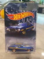 2019 Hot Wheels Walmart Exklusiv '72 Ford Gran Torino Sport 1:64 Auto Blau 6/10