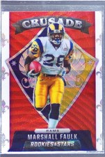 2021 Rookies & Stars Marshall Faulk #CR-14 Rams Crusade Red Wave