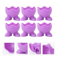 18 Pcs Silicone Egg Cups Egg Holders Boiled Serving Cups Random Color