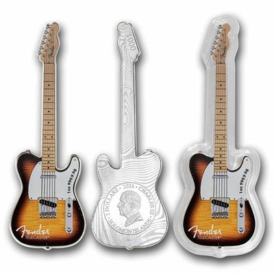 2026 1 oz Silver Fender® Telecaster 75th Anniversary Blind Box | eBay