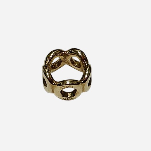 Pandora 14k Yellow Gold Openwork Circles Spacer Charm Bead 750222 Marked 585