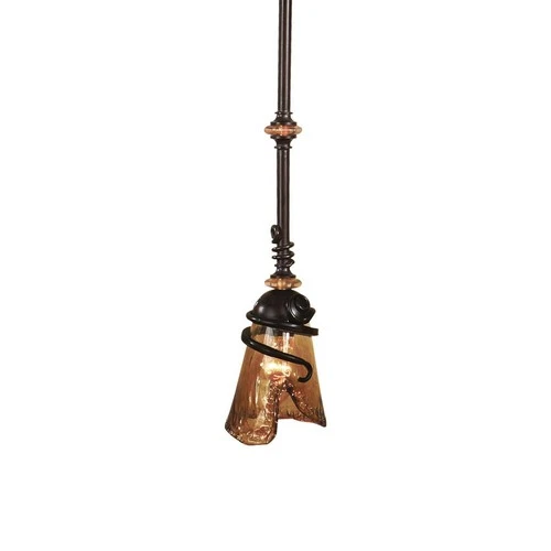 UTTERMOST 21905 VITALIA 1-LIGHT HANDWROUGHT OIL-RUBBED BRONZE MINI PENDANT - Picture 1 of 3