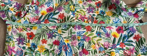 John Mark Women's Plus 1X Floral Linen Tunic 3/4 Sleeve Multicolor NWT $129 - Picture 12 of 14