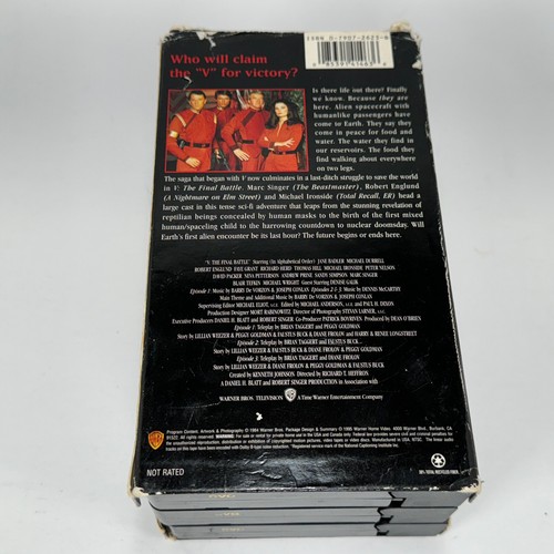 V The Final Battle 3 VHS Tape Set 1980s Version Video Cassette TV Series Sci-Fi - Picture 3 of 9