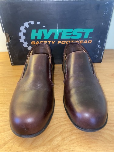 Hytest Rosie Stahl rutschfester Damenschuh 10 W braun Slipper Halbschuh SD 17171 - Bild 2 von 14