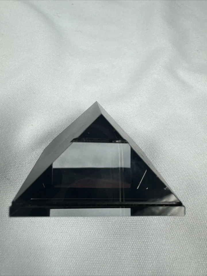 Triangle Glass Optical Prism Laser Optics Black Painted Mirrored Unbranded 1.5” - Image 2 of 4