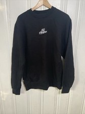 100 Thieves Enter Infinity Men’s S Black Sweater 100% Cotton Made in USA Crew