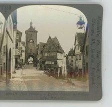 Plonlein Quaint Corner Rothenburg Germany Keystone Stereoview