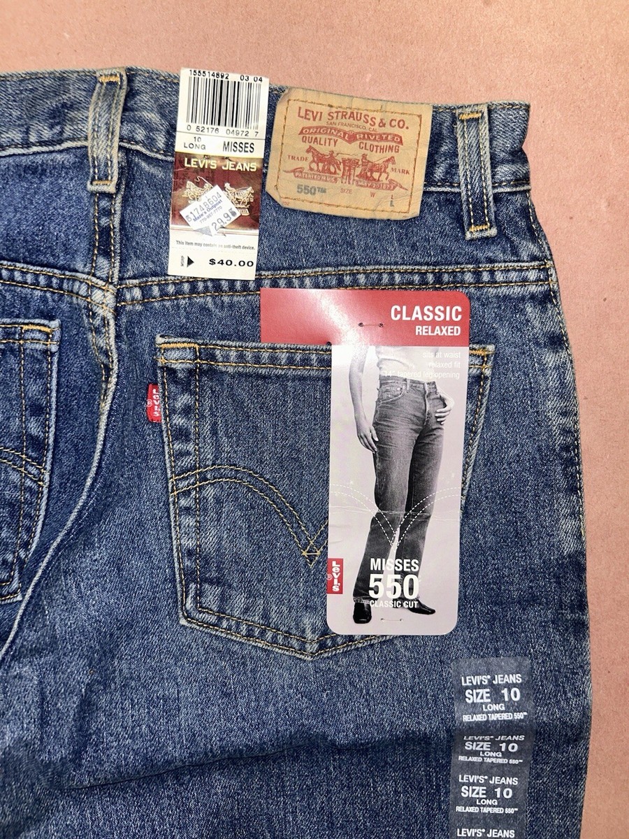 Vintage 1990's Levis 550 Womens, Tapered Leg, Deadstock NWT, Size