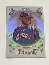 2021 Topps Allen & Ginter Baseball Silver Portrait - Cristian Javier RC - Astros