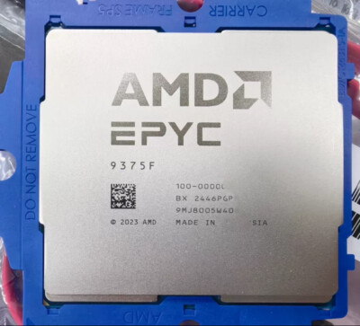 AMD EPYC 9375F 32 cores and 64 threads 3.8-4.5GHZ 320W 256MB CPU