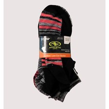 Athletic Works Ladies Low Cut Socks 10 Pair Shoe Size 4-10 No Show Assortment