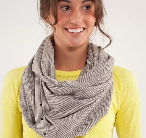 LULULEMON VINYASA SCARF RULU TONKA MAROON HEATHERED NWOT! - Picture 4 of 6
