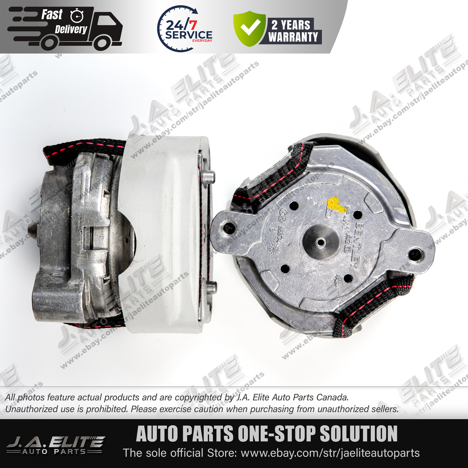 2pcs Engine Mount fit Bentley Continental GT/C Flying Spur Superspot 3W0199381R