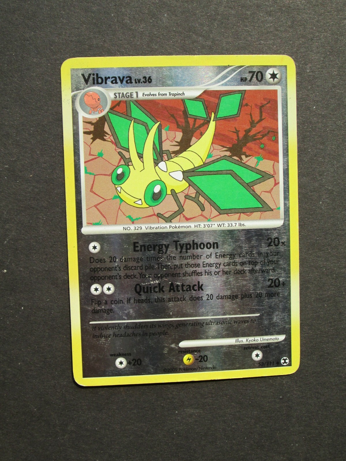 Pokemon VIBRAVA 53/111 - RISING RIVALS REVERSE HOLO - (PL)