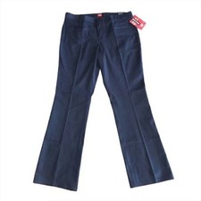 Dickies Girls Stretch Boot Cut Pant Classic Fit Navy Size 15