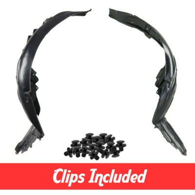 Front Left & Right Fender Liner Set w/ Clips For 2015-2019 Subaru Outback