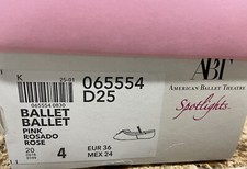 Girl Ballet shoes NIB size 4, EUR 36, pink rosado rose