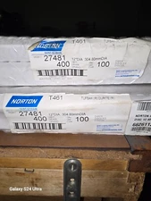 T461 12" Sanding disc Nortan 27481 400 grit (50 discs per box)
