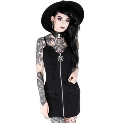 goth summer dress Punk Rave DQ-517 | Romantic Gothic display and other factors Summer Goth Maxi Dress |