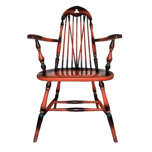 Antique Windsor Chair With Rush Woven Seat | eBay