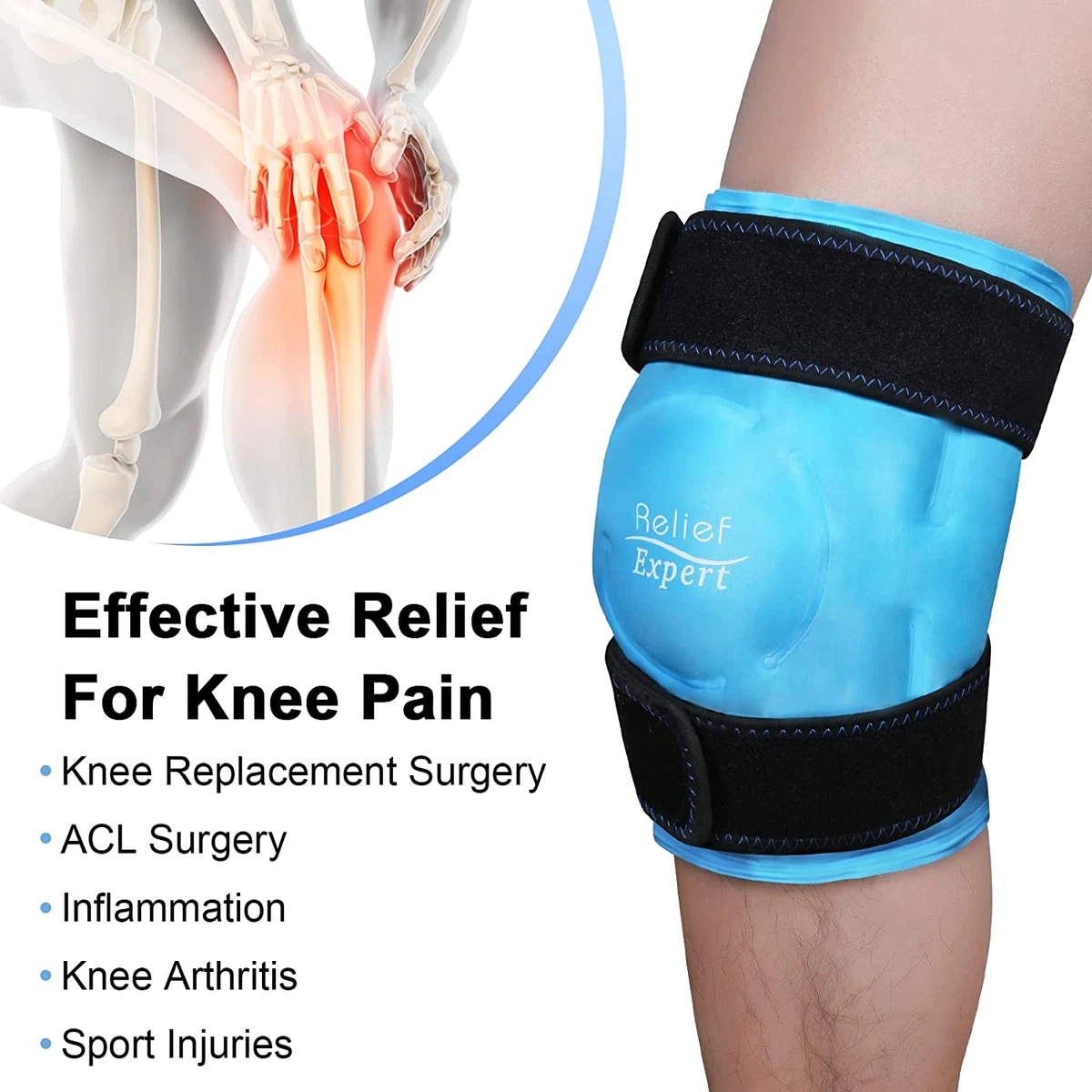 Ice pack that sale wraps around knee