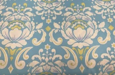 FREE SPIRIT FABRICS - TAZA #DF-104-AQUA MEDALLION BY DENA- BY THE YARD