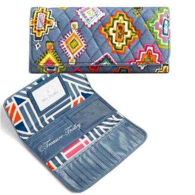 Vera Bradley Trifold Wallet NWT Painted Medallions Organizer Clutch Retired  HTF