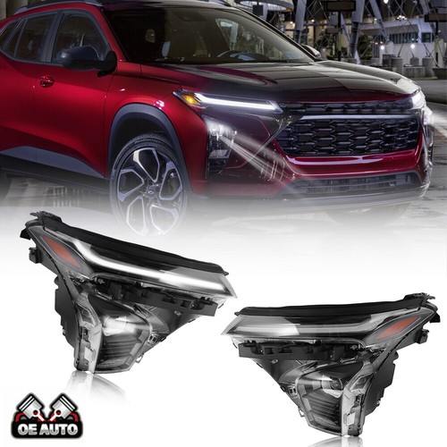 Left / Right Headlight For 2024 2025 Chevy Trax w/ LED DRL Projector Headlamps - Picture 14 of 14