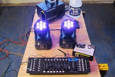 DJ controller / moving lights / Haze / DMX