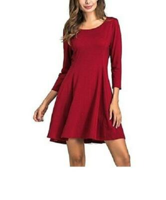 Oyanus Womens Sleeve Loose Casual Junior Dresses Fit & Flare Midi Dress Medium | eBay Oyanus Womens Sleeve Loose Casual Junior Dresses Fit & Flare Midi Dress Medium | eBay