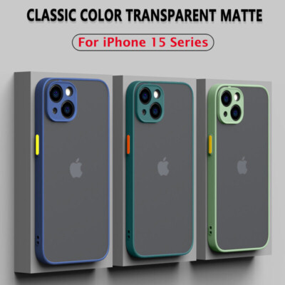 Case for iPhone 16+ 15 14 13 Pro Max Camera Lens Protect Shockproof Phone Cover